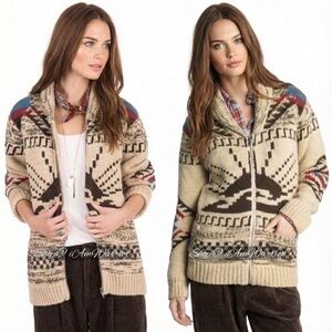 Faherty NWT Peruvian handknit sun & wave cardigan {PRICE FIRM} *shop@iamwarrior